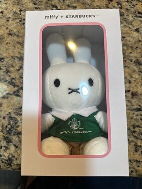 NWT Starbucks X Miffy Collab Plush in Box